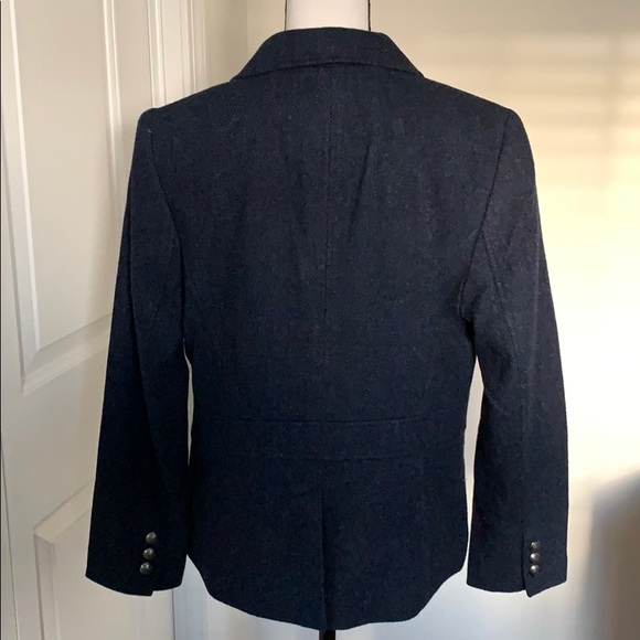 Talbot’s Navy Shetland Wool Blazer Size 12 - Picture 5 of 10